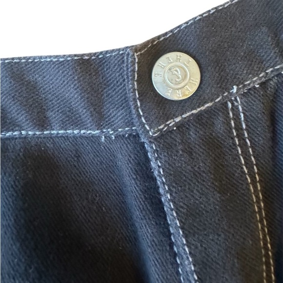 Rare Y2K Unique Adidas Streetball Patchwork Black Jeans Size: 10 - Picture 5 of 7